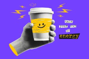 Empty cup of energy